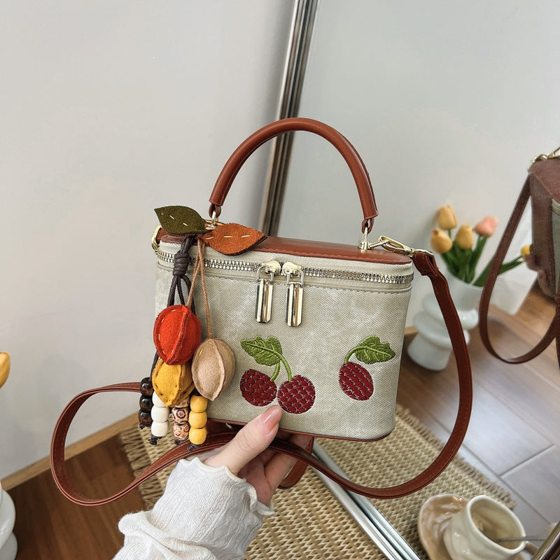 Women's practical shoulder bag with cute fruit motif and practical inner pocket-https://detail.1688.com/offer/1059031522234.html-Calm Wears-Khaki-nothing-Calm Wears