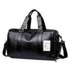 Stylish Leather Travel Duffel Bag