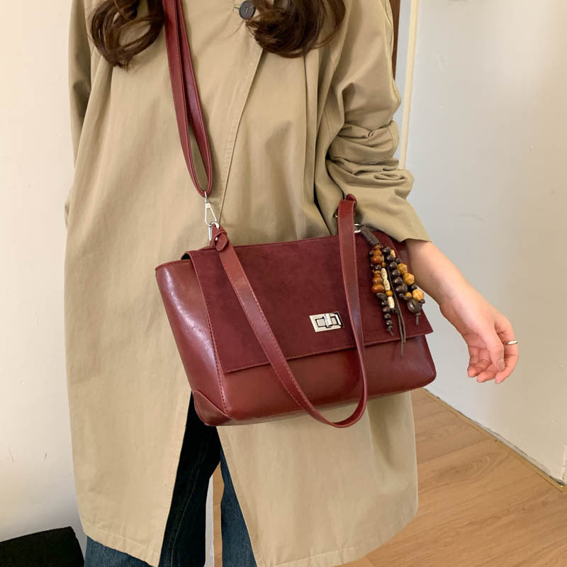 Women's elegant shoulder bag made of high-quality faux leather with playful charm-https://detail.1688.com/offer/989546390871.html-Calm Wears-Rot-Size: With pendant-Calm Wears