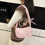 WoElegant Textured Corduroy Crossbody Bag