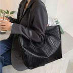 Woven Leather Tote Bag
