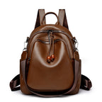Premium Leather Travel Backpack