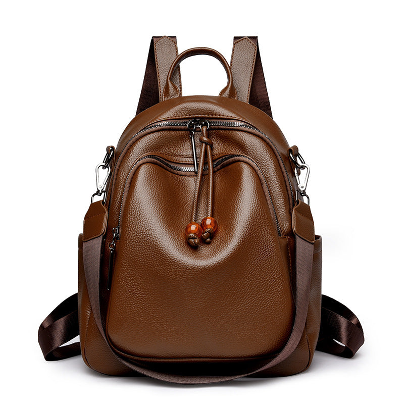Premium Leather Travel Backpack
