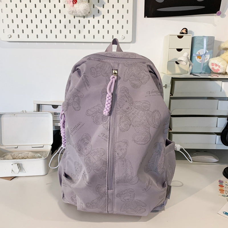 Bear-Themed Lightweight Backpack