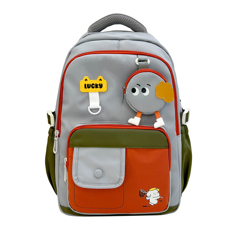 Playful Character Design School Backpack
