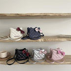 Women's Mini Handbag with Chic Bow Accent