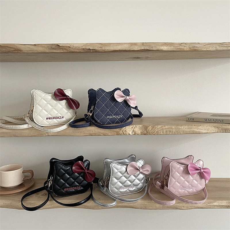 Women's Mini Handbag with Chic Bow Accent