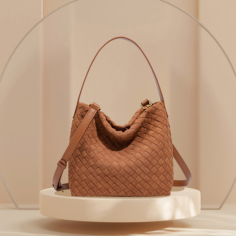 Textured Vegan Leather Crossbody Bag