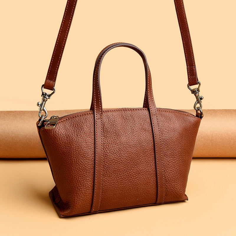 Textured Leather Handbag