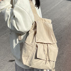 Versatile backpack with practical snap closure