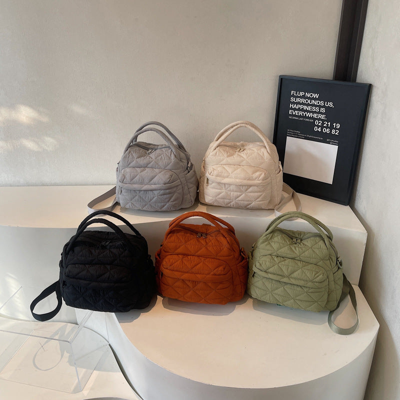 Quilted Multi-Pocket Travel Bag