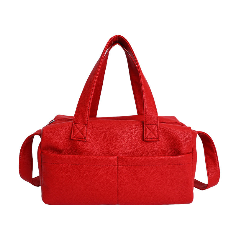 Versatile Leather Mini Handheld Bag