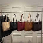 Women's elegant tote bag with structured design-https://detail.1688.com/offer/1028564209359.html-Calm Wears-Khaki-nothing-Calm Wears