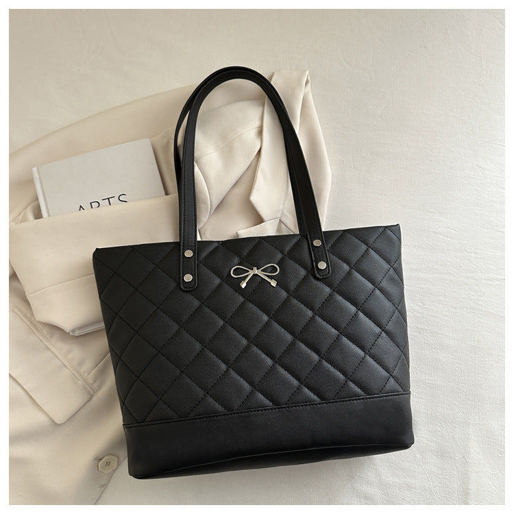 Women's elegant tote bag made of high-quality synthetic leather-https://detail.1688.com/offer/914181311013.html-Calm Wears-Black-nothing-Calm Wears