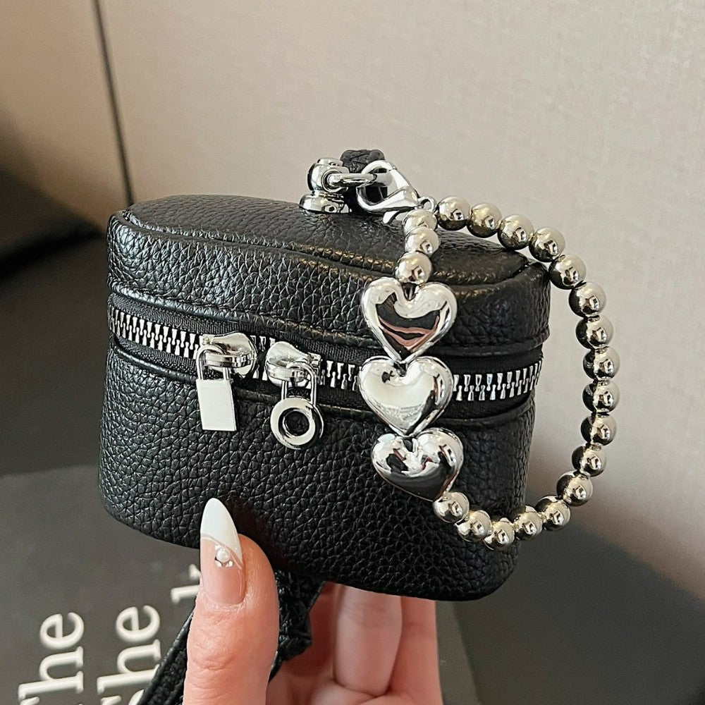 Women’s Mini Shoulder Bag with Decorative Heart Pendant-https://detail.1688.com/offer/1022392605546.html-Calm Wears-Yellow-Size: without pendant-Calm Wears