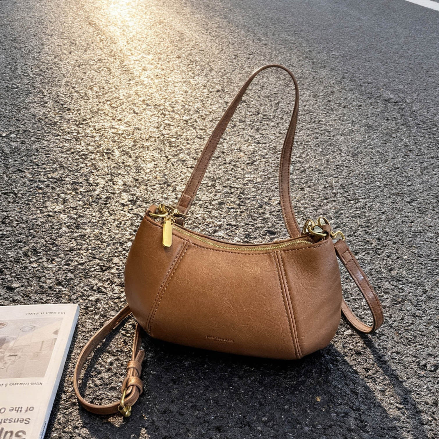 Ladies elegant shoulder bag with stylish design-https://detail.1688.com/offer/994009384246.html-Calm Wears-Braun-nothing-Calm Wears