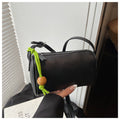 Women's Shoulder Bag made of high-quality synthetic leather with colorful drawstring-https://detail.1688.com/offer/911119504031.html-Calm Wears-Black-nothing-Calm Wears