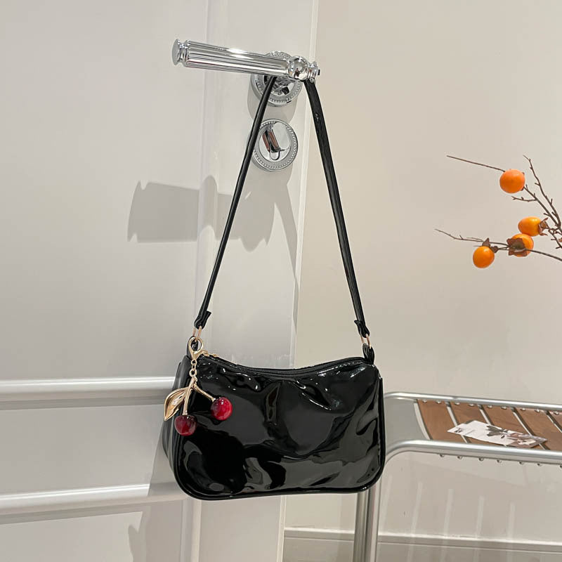 WoGlossy Textured Handheld Crossbody Bag