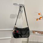 WoGlossy Textured Handheld Crossbody Bag