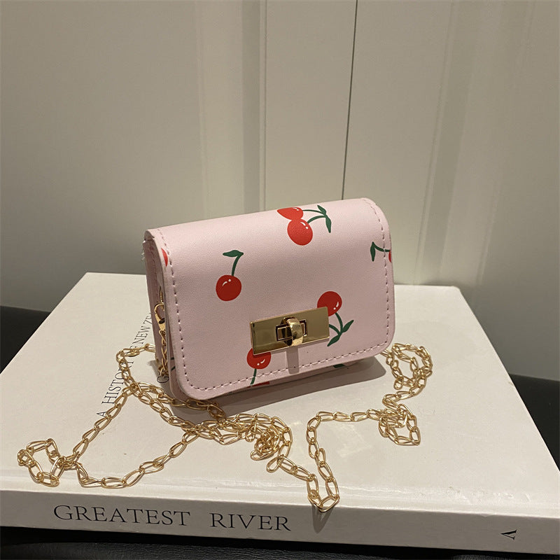 Ladies Mini Clutch with fruity cherry design-https://detail.1688.com/offer/1042677335182.html-Calm Wears-Rosa-nothing-Calm Wears