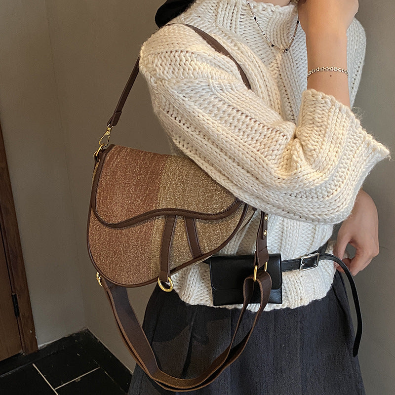 Women’s shoulder bag made of durable denim with adjustable shoulder strap-https://detail.1688.com/offer/982423176313.html-Calm Wears-Dark blue-nothing-Calm Wears