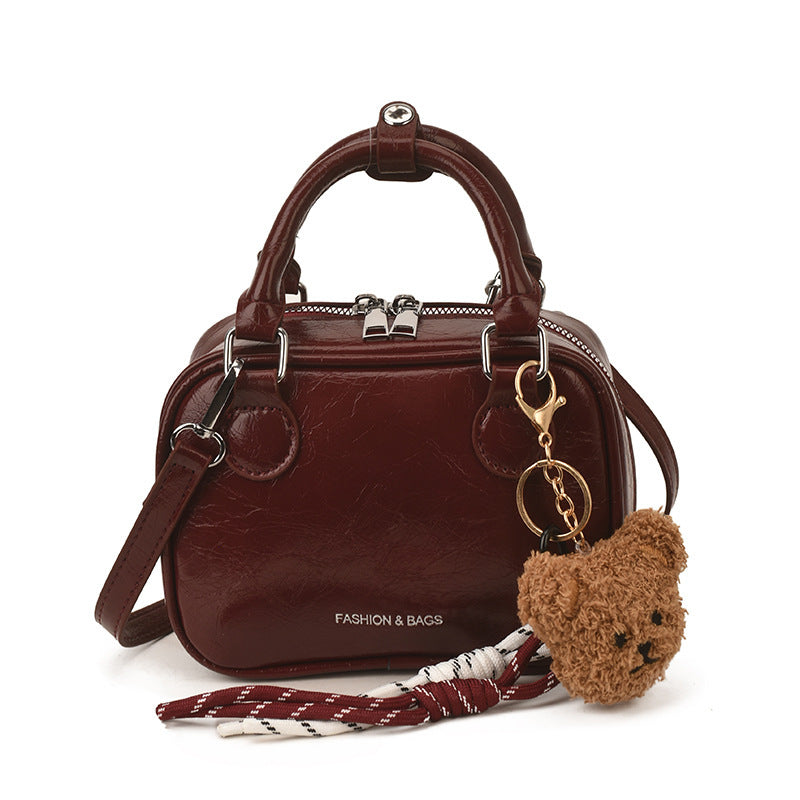 Ladies Mini Handbag with Cute Pendant