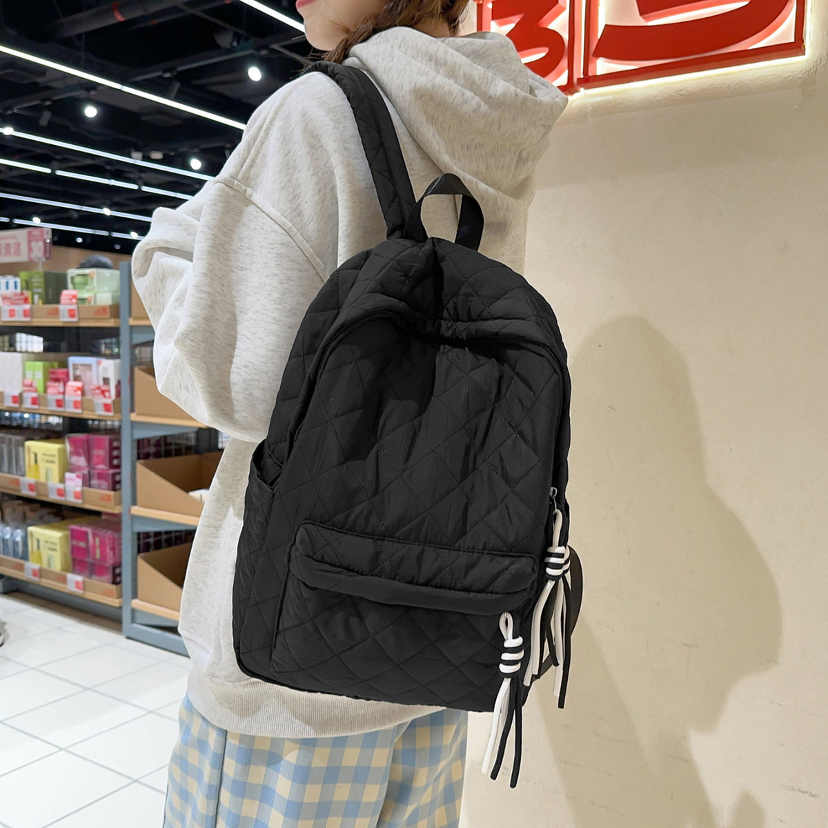Quilted Travel Backpack