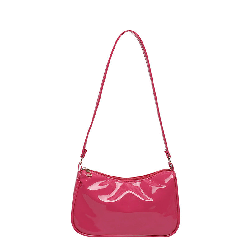 WoGlossy Textured Handheld Crossbody Bag