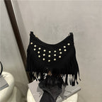 Bohemian Fringe Detail Crossbody Bag