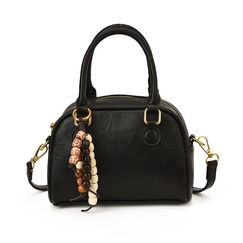 Ladies Mini Handbag with Playful Pendant-https://detail.1688.com/offer/992669335799.html-Calm Wears-Black-nothing-Calm Wears