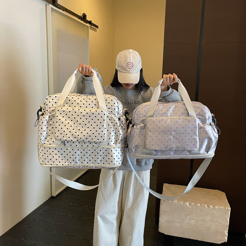 Polka Dot Multi-Purpose Travel Duffel Bag