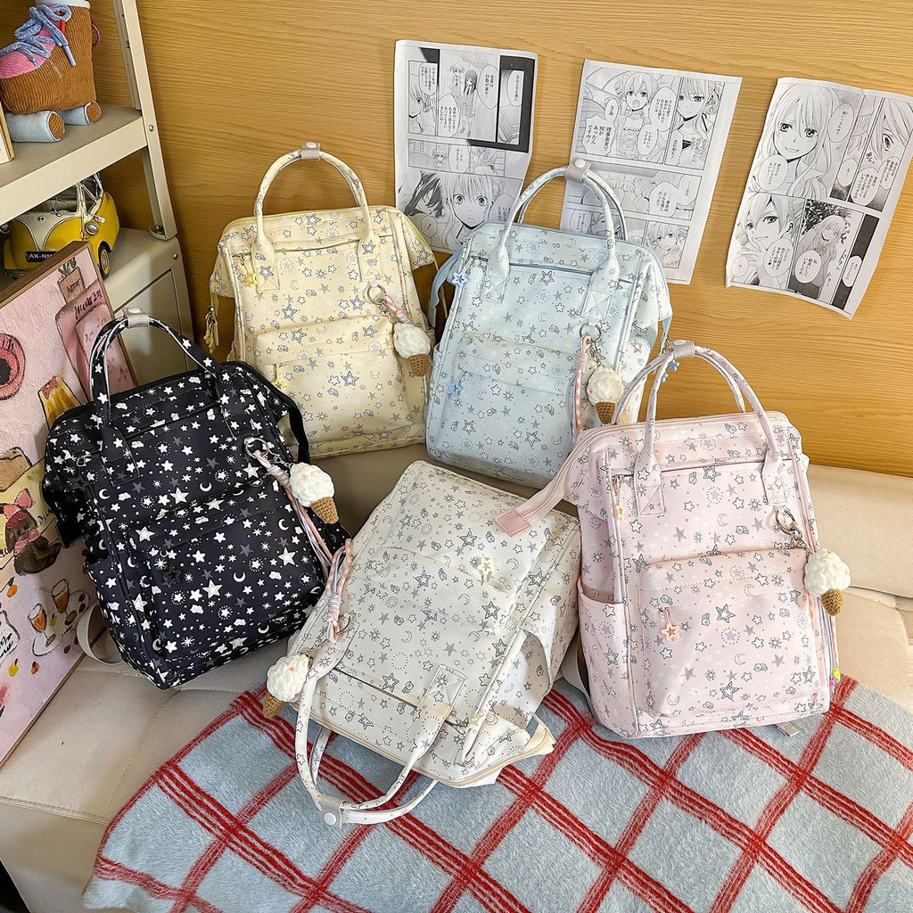 Stylish Star-Patterned Backpack