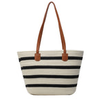 Stylish Striped Beach Tote Calm Wears