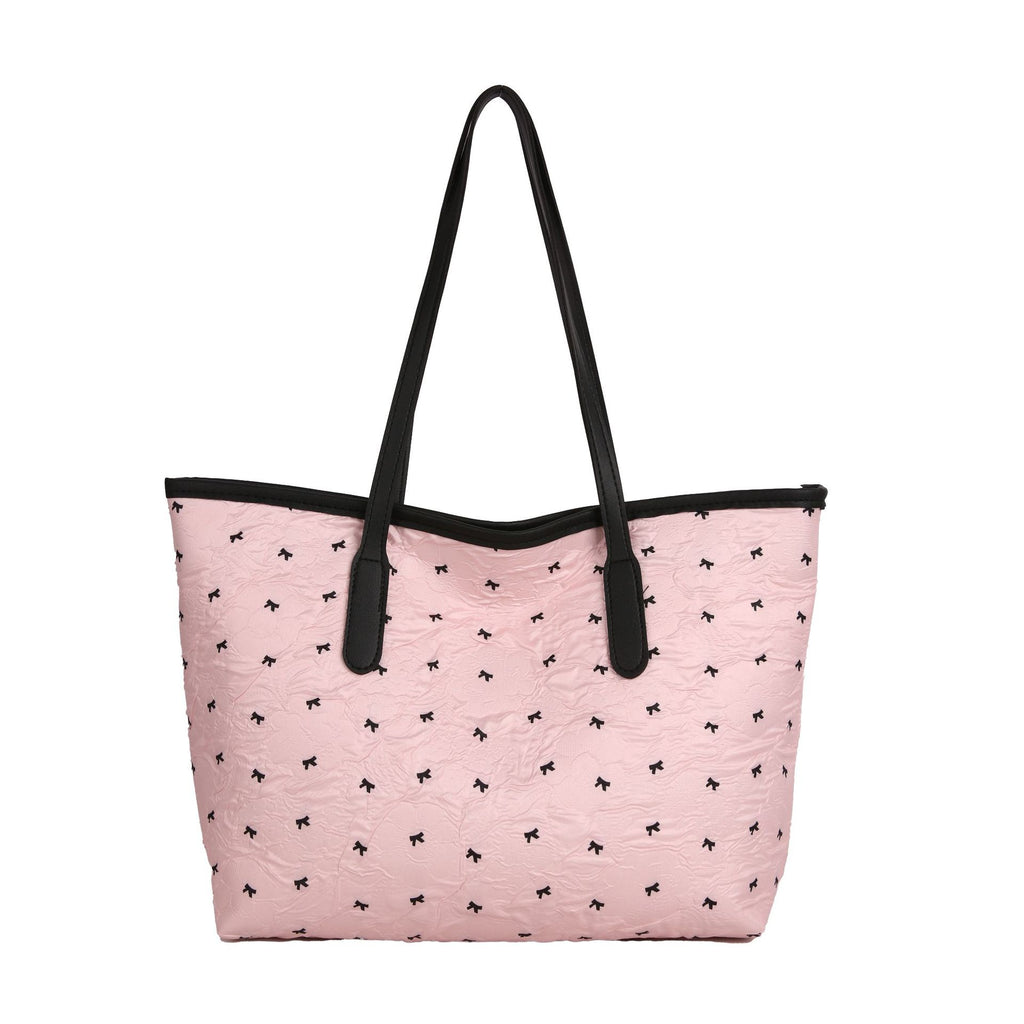 Quilted Tote Bag with Pattern