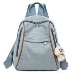 Casual Denim-Style Backpack