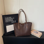 Woven Leather Tote Bag