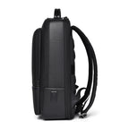 Sleek Leather Laptop Backpack
