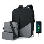 Versatile Multi-Pocket Laptop Backpack Set