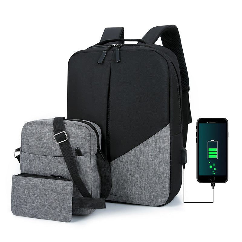 Versatile Multi-Pocket Laptop Backpack Set