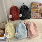 Backpack with Sparkling Stars and Modern Details