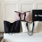 Quilted Tote Bag with Pattern
