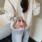 Women's Mini Hobo Bag with Playful Ruffle Design