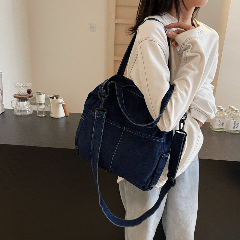 Premium Denim Shoulder Bag Calm Wears