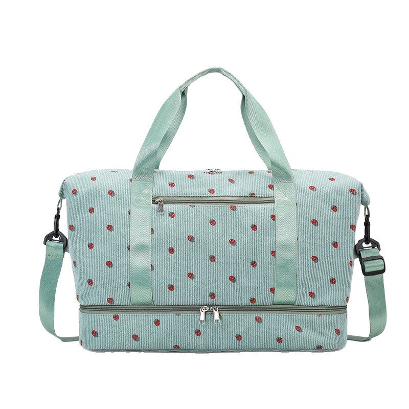 Chic Floral Print Travel Duffle