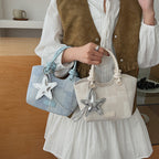 Women's Mini Handbag with Fashionable Star Keychain
