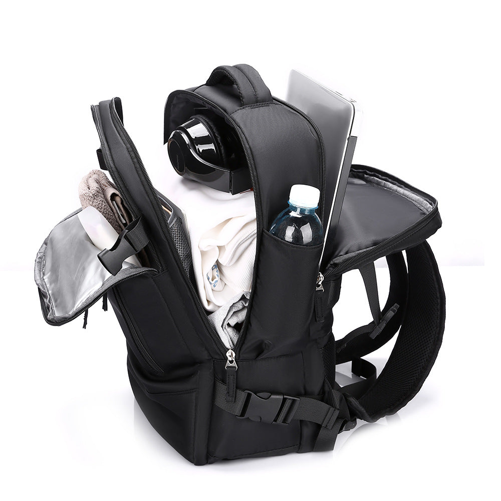 Versatile, ergonomic laptop backpack with intelligent compartment system