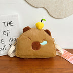Plush Crossbody Bag In Cute Animal Design
