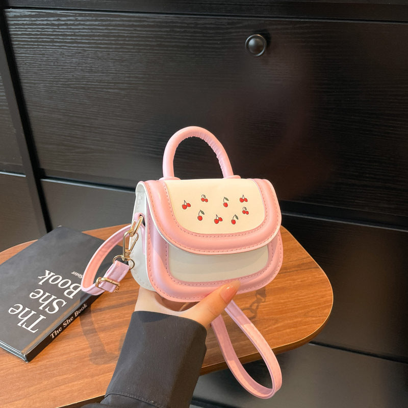 Women's mini handbag with cheerful cherry design and charming pendants-https://detail.1688.com/offer/954594624741.html-Calm Wears-Rosa-nothing-Calm Wears