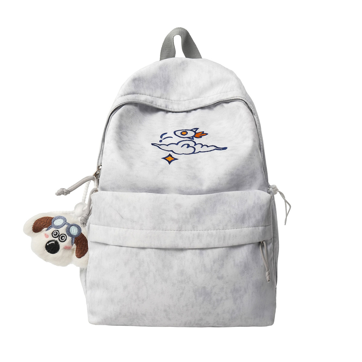 Everyday backpack with unique embroidery design