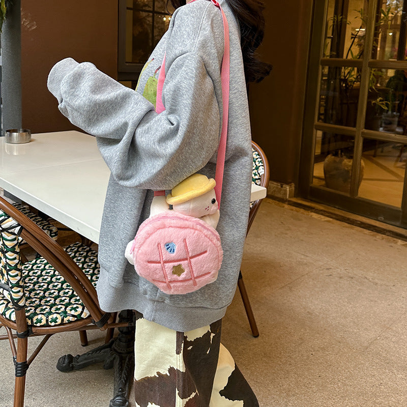 Cuddly soft children's backpack with cute animal design